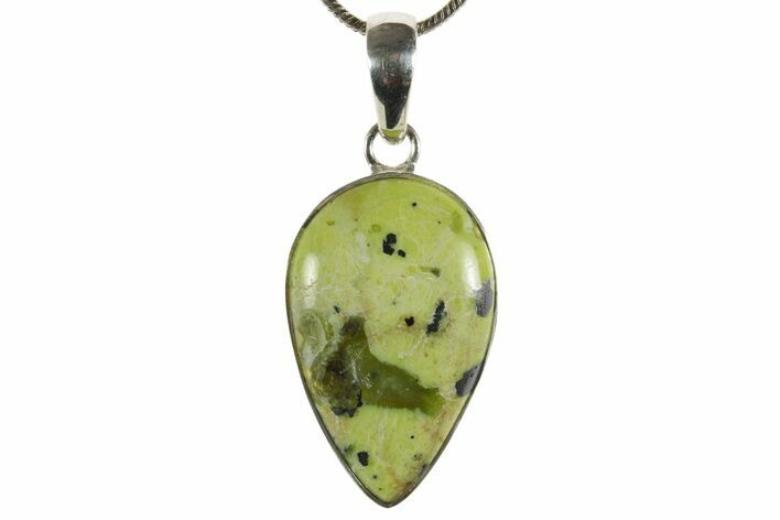 Yellow Turquoise Jasper Pendant (Necklace)- Sterling Silver #369864
